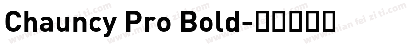 Chauncy Pro Bold字体转换
